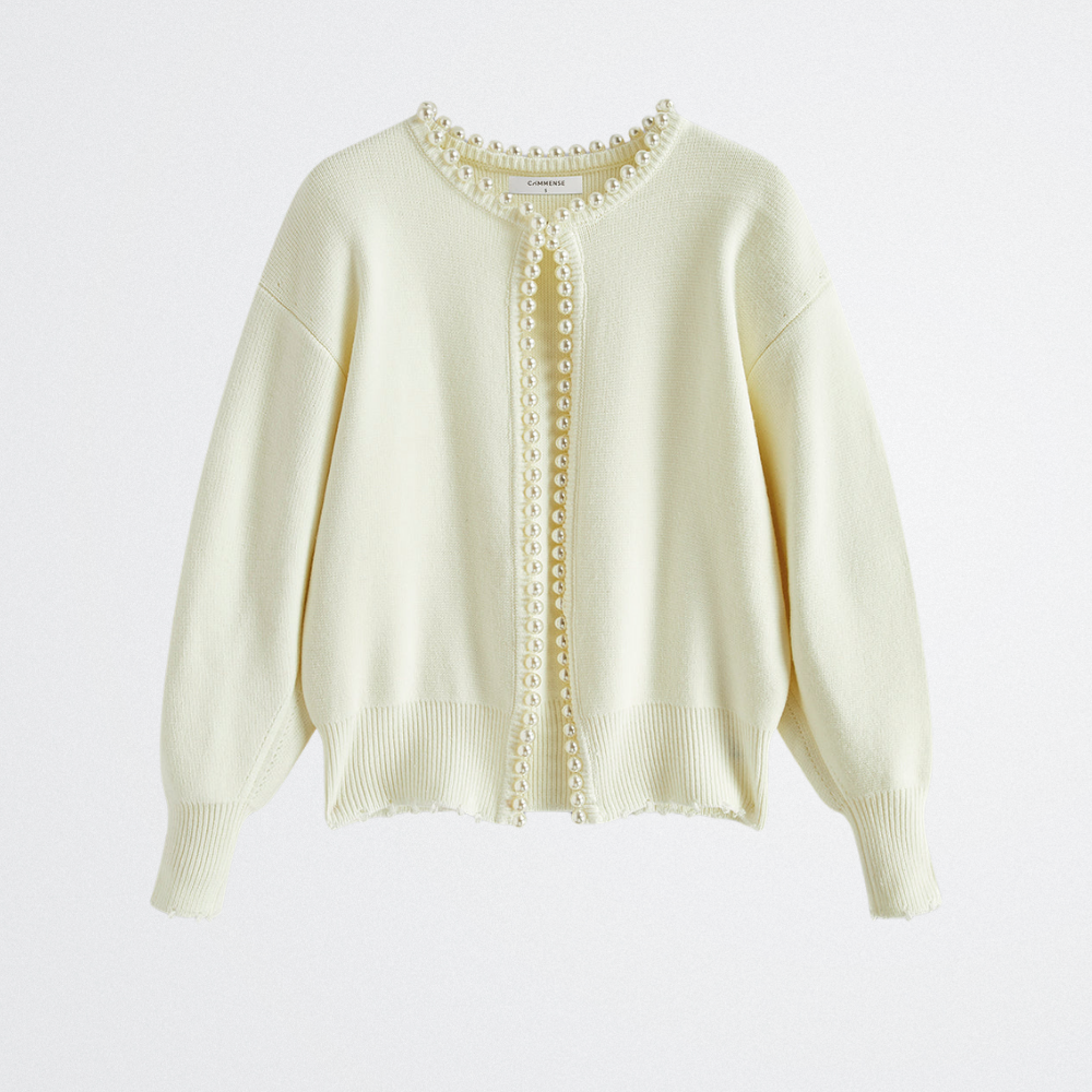 Lucille - Classic Pearl Cardigan