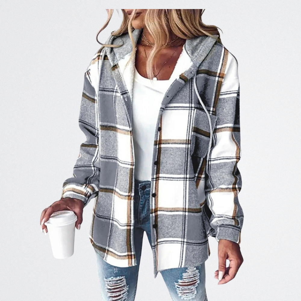 Elysia - Cozy Check Jacket
