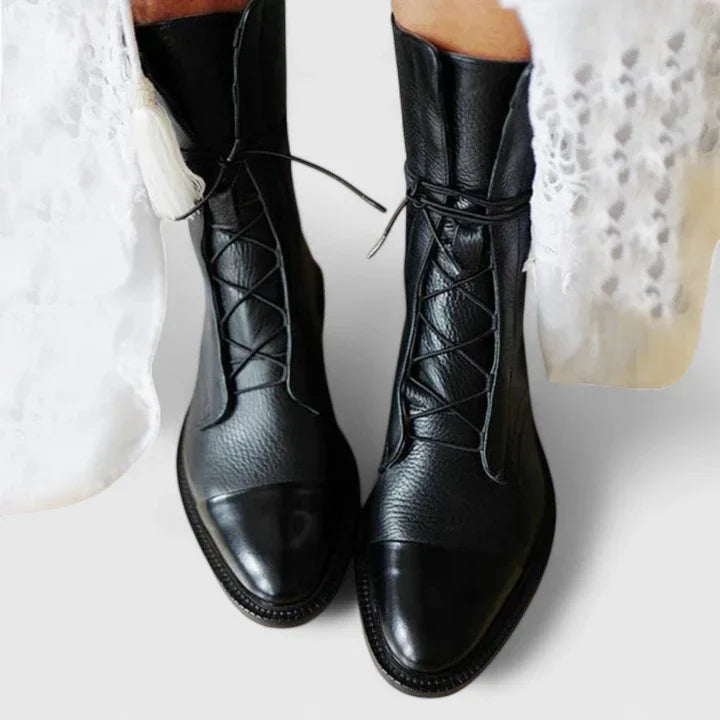 Rosalyndra - Chic Lace-Up Boots