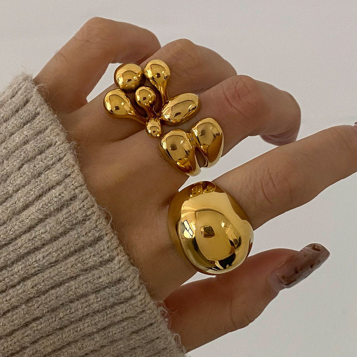 Fitton - Gold Bubble Modern Ring