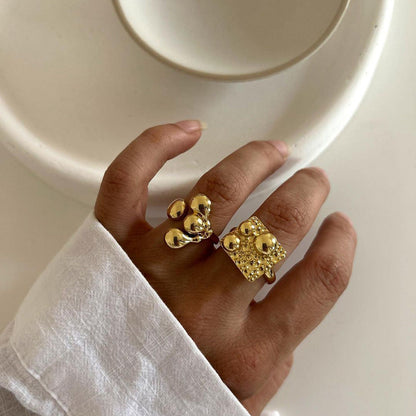 Fitton - Gold Bubble Modern Ring