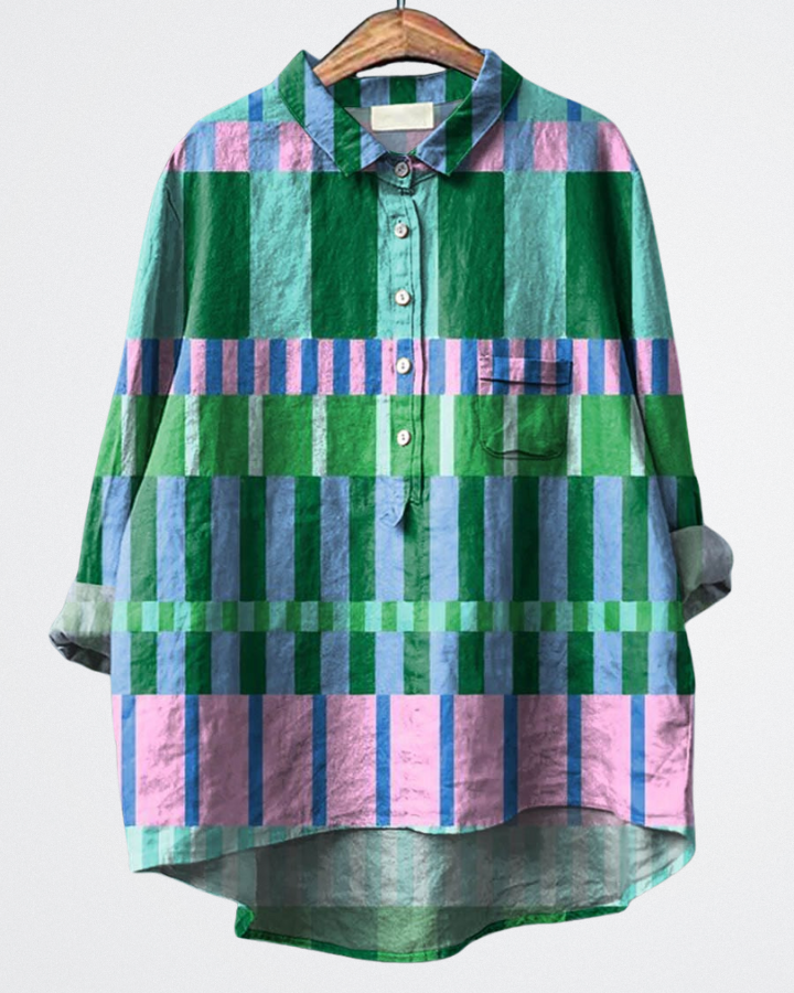 Natalia - Artistic Linen Shirt