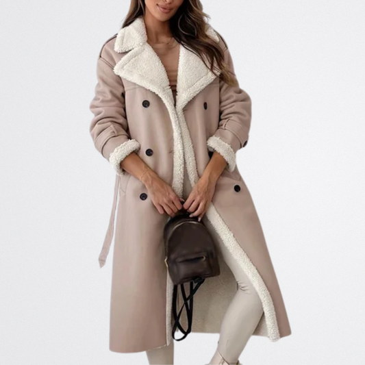 Roxanne - Shearling Belted Trench