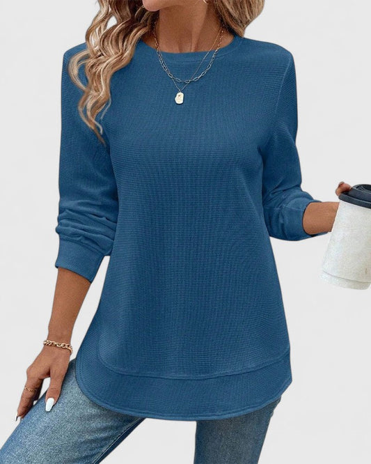 Nadyalyn | Elegant O-Neck Long Sleeve