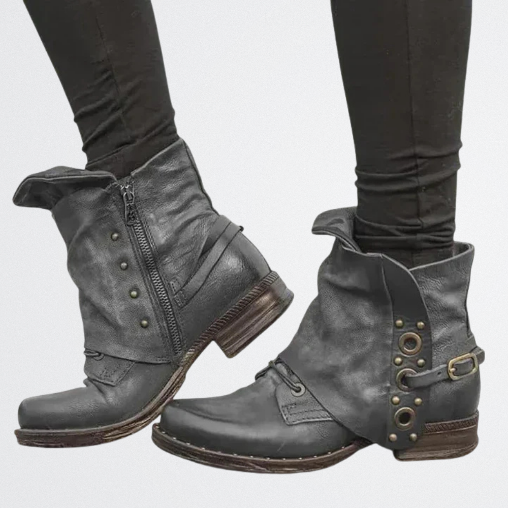 Mayzheen - Vintage Fold-Over Boots