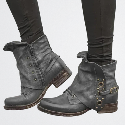 Mayzheen - Vintage Fold-Over Boots