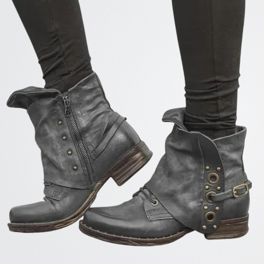 Mayzheen - Vintage Fold-Over Boots
