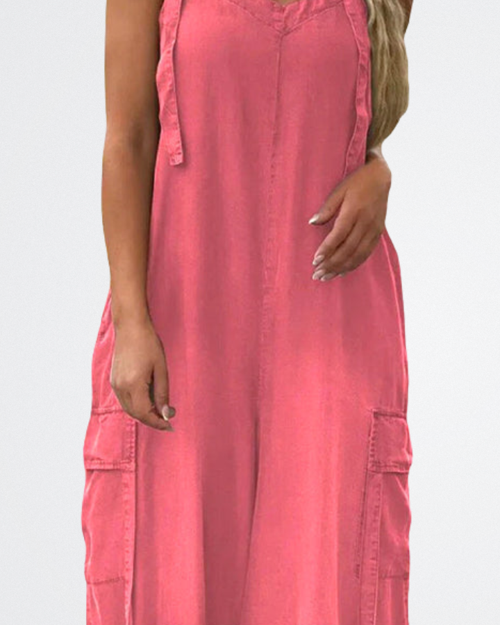 Claire - Soft Wash Loose Jumpsuit