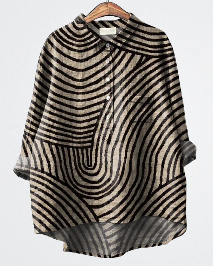 Melina - Textured Art Shirt