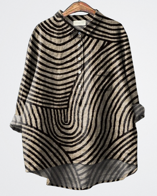 Melina - Textured Art Shirt