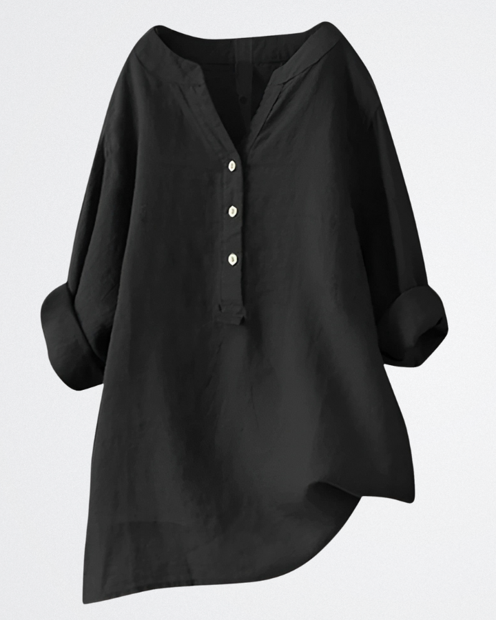 Mila Handcrafted Linen Blouse