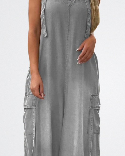 Claire - Soft Wash Loose Jumpsuit