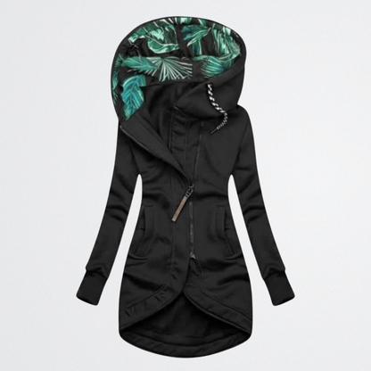 Aysha - Palm-Lined Zip Coat