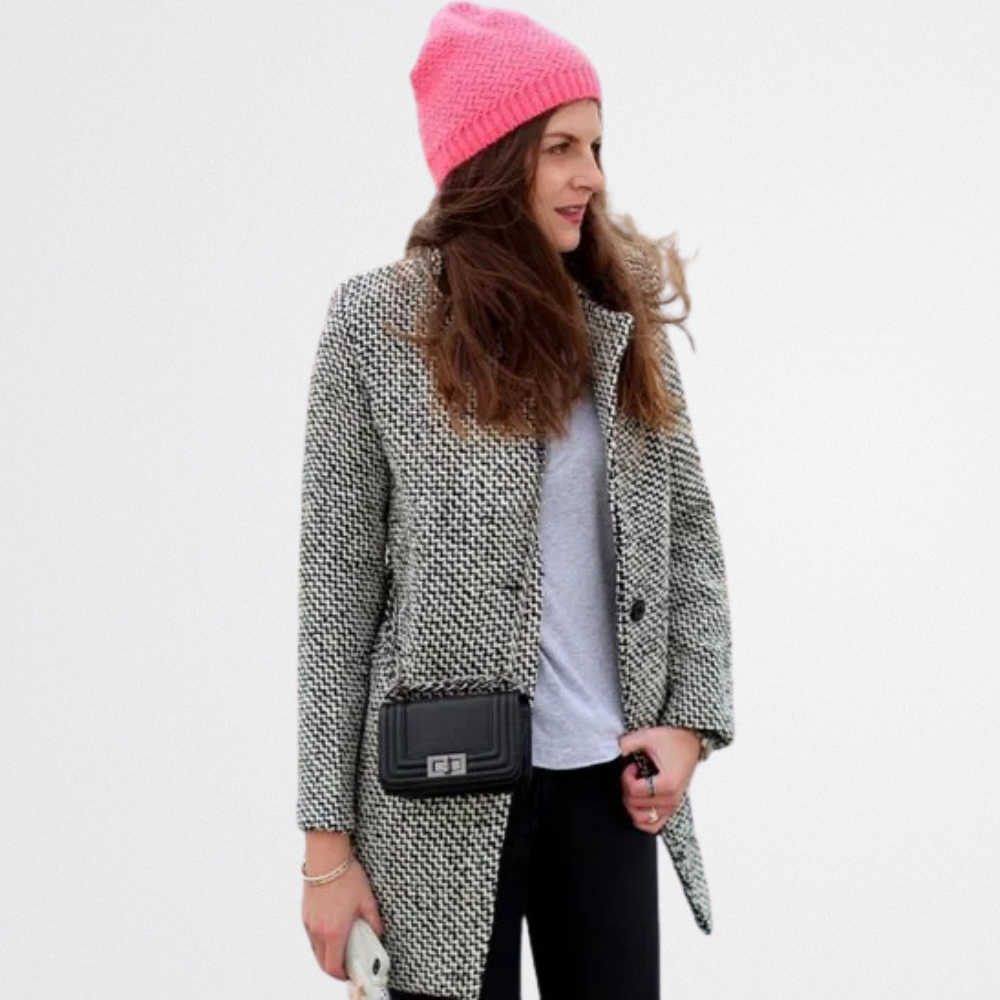 Adira - City-Chic Tweed Coat