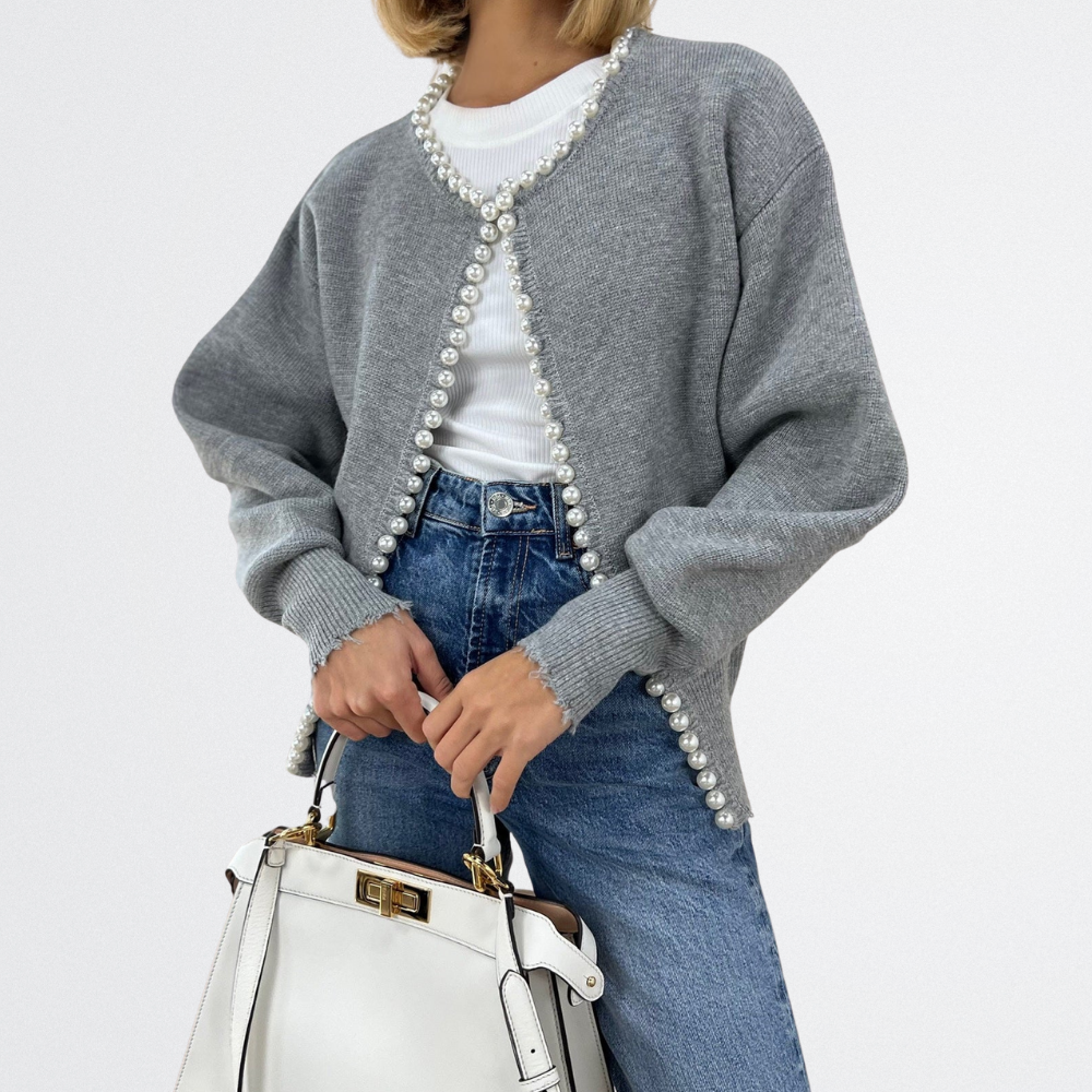 Lucille - Classic Pearl Cardigan