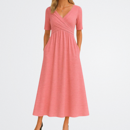 Isadora - Elegant V-Neck Dress