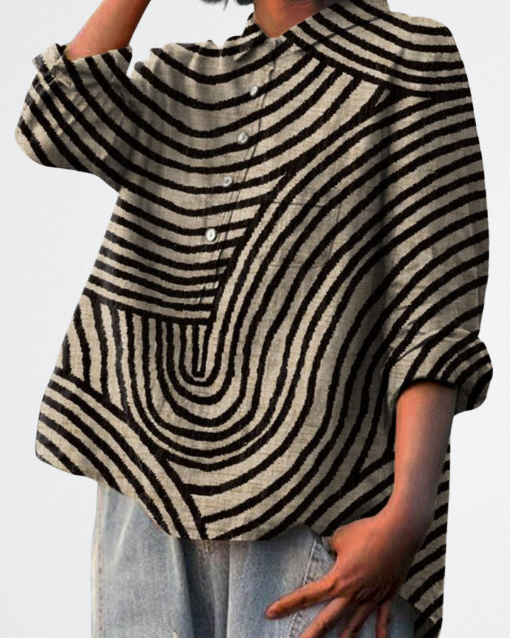 Melina - Textured Art Shirt