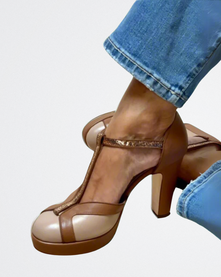 Sophia - Retro Gloss Heels