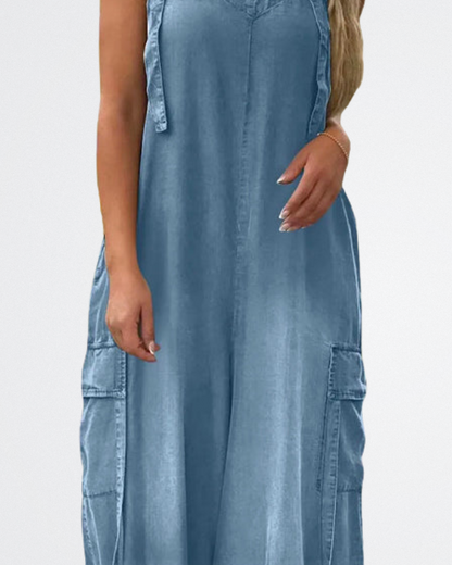 Claire - Soft Wash Loose Jumpsuit