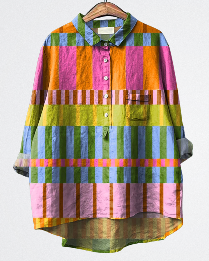 Natalia - Artistic Linen Shirt