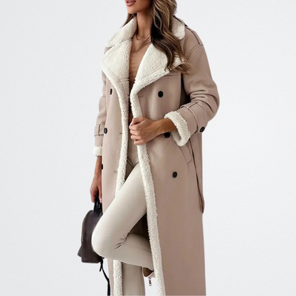 Roxanne - Shearling Belted Trench