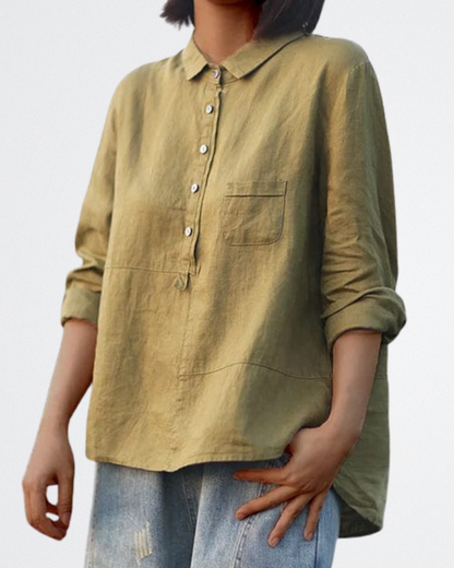 Lila - Earthy Linen Top