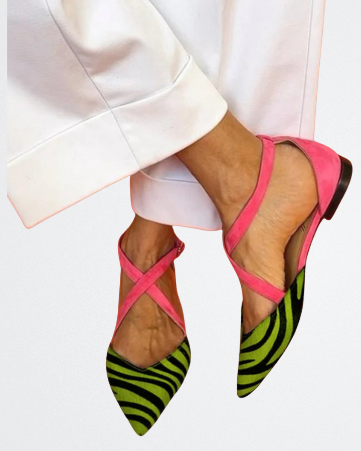Poppy - Bold Safari Flats