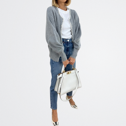Lucille - Classic Pearl Cardigan
