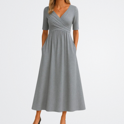 Isadora - Elegant V-Neck Dress