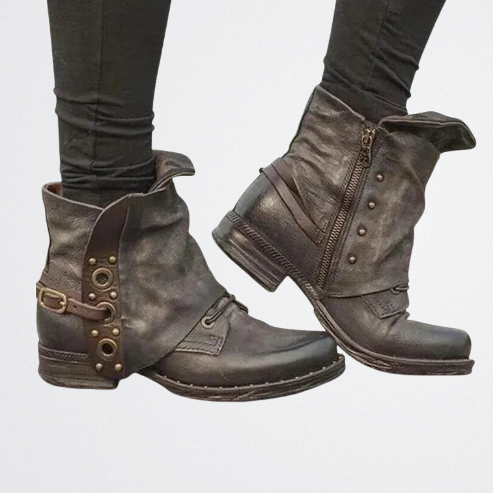 Mayzheen - Vintage Fold-Over Boots