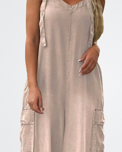 Claire - Soft Wash Loose Jumpsuit