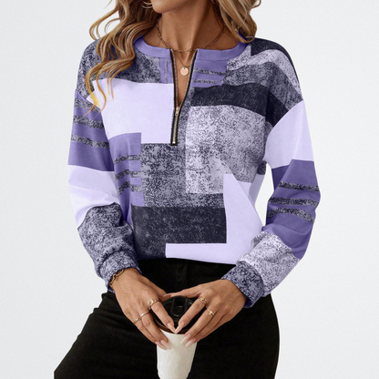 Oceane - Abstract Zip Top