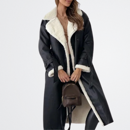 Roxanne - Shearling Belted Trench
