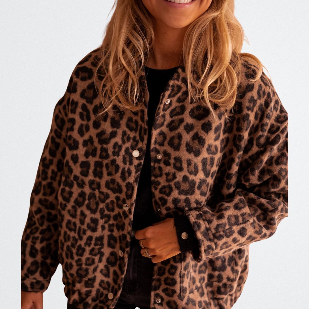 Brielle - Cozy Leopard Jacket
