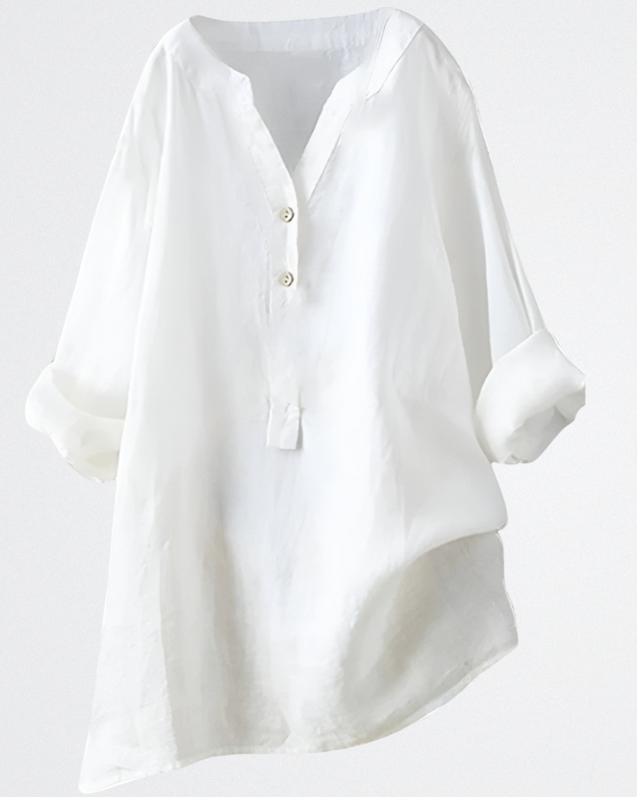 Mila Handcrafted Linen Blouse