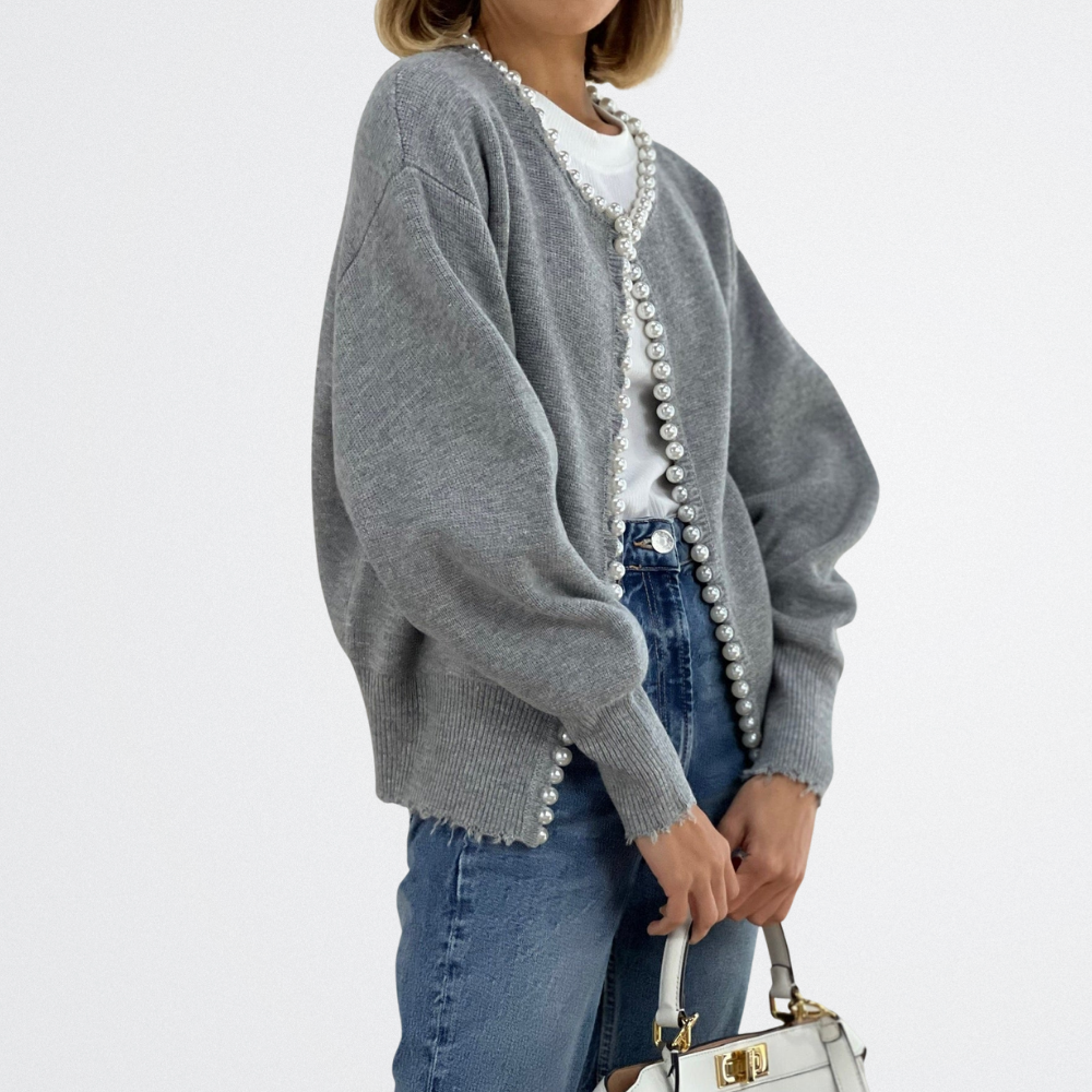 Lucille - Classic Pearl Cardigan