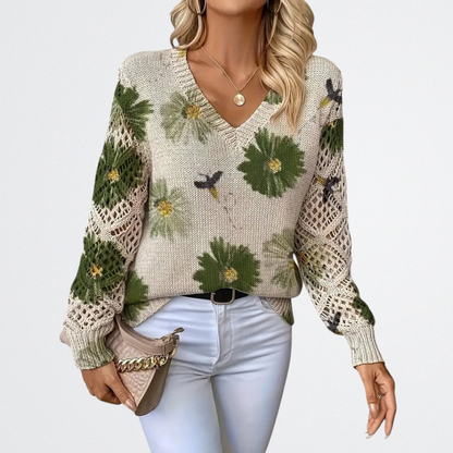 Solara - Wildflower Knit Sweater