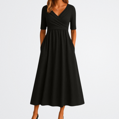 Isadora - Elegant V-Neck Dress