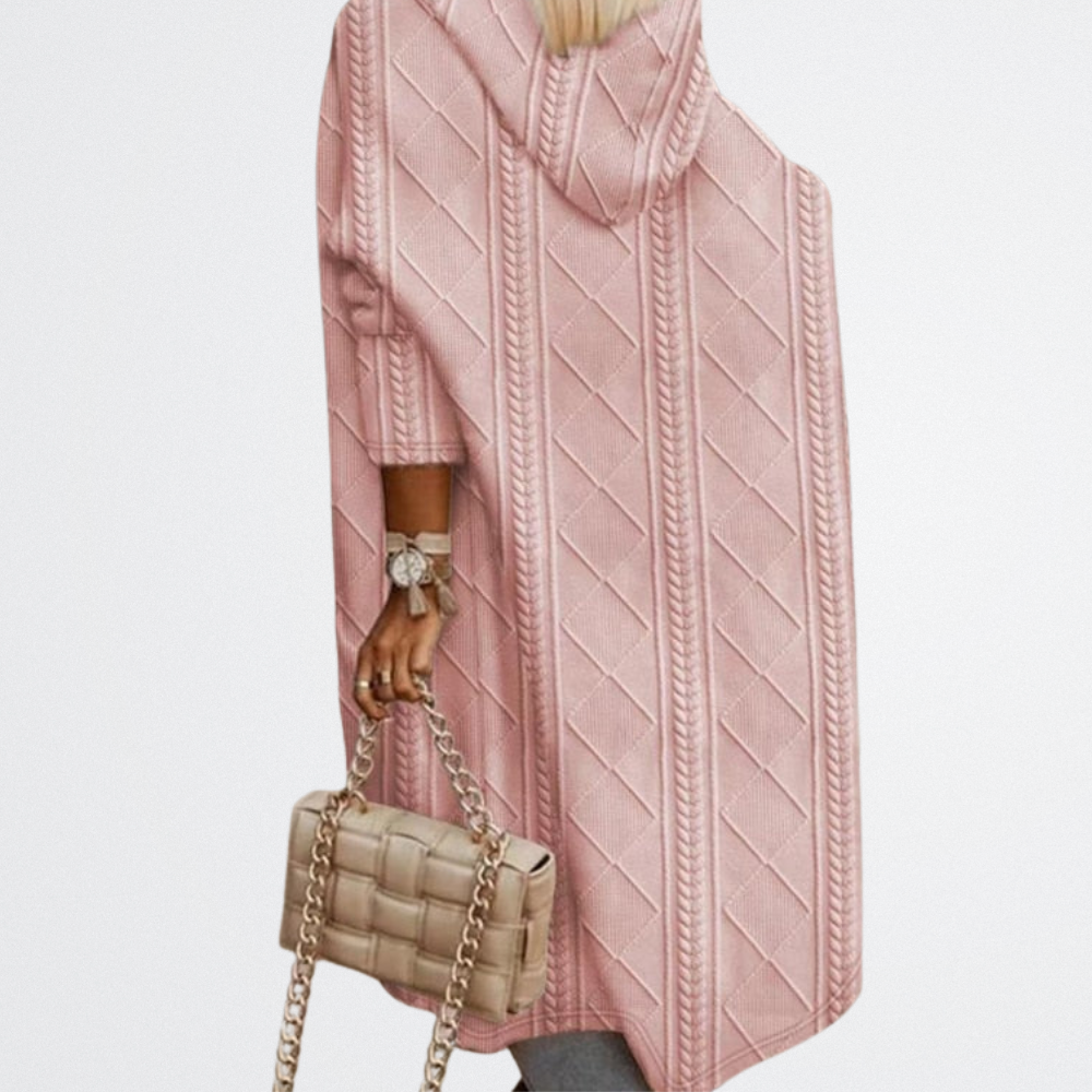 Sierra - Quilted Knit Drape Cardigan