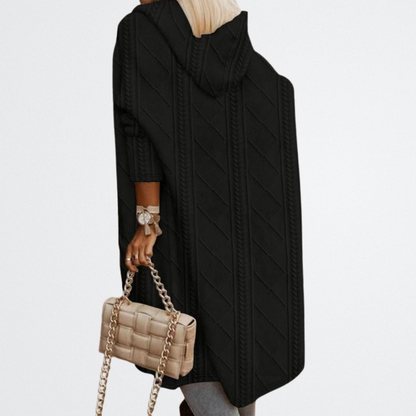 Sierra - Quilted Knit Drape Cardigan