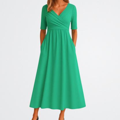 Isadora - Elegant V-Neck Dress