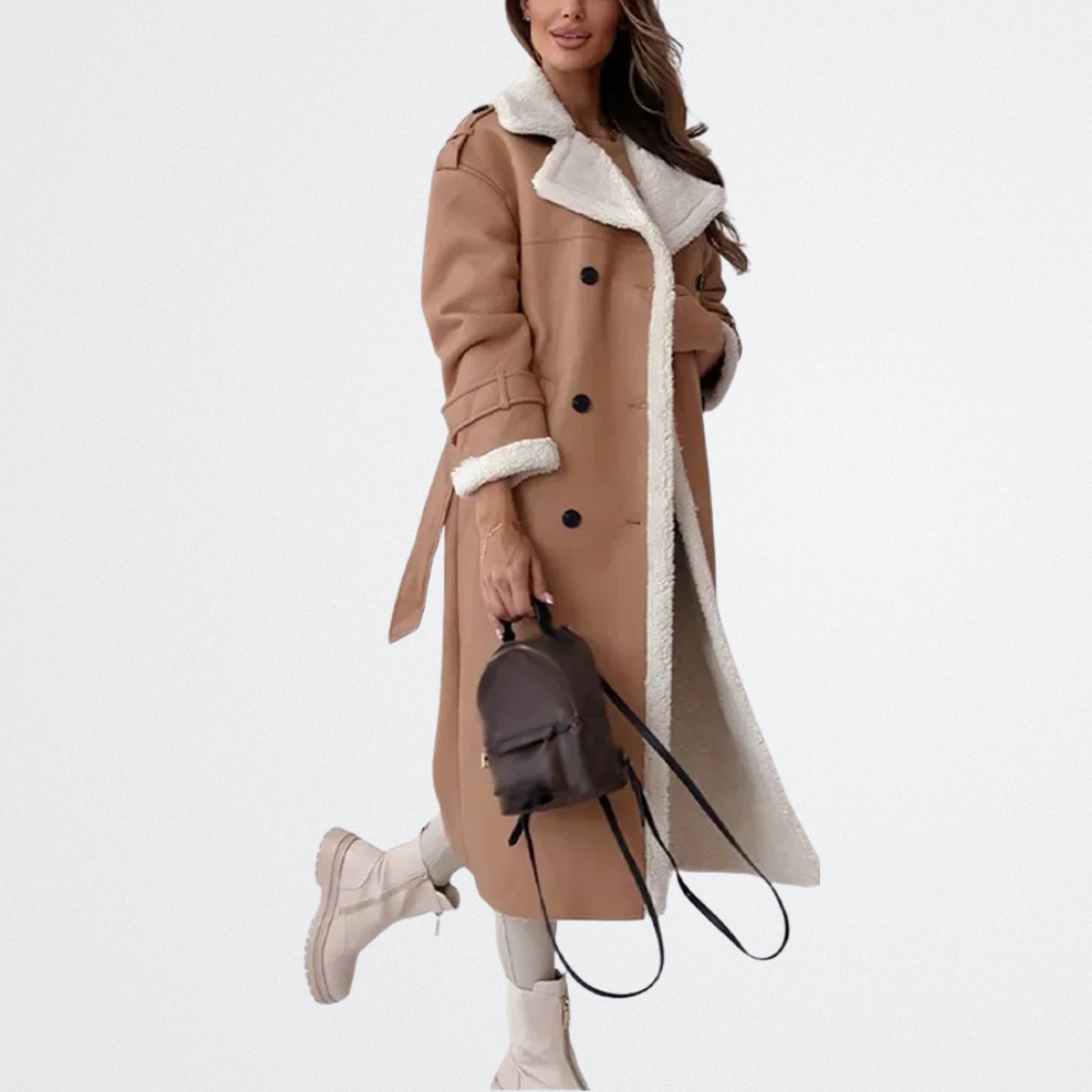 Roxanne - Shearling Belted Trench
