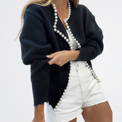 Lucille - Classic Pearl Cardigan