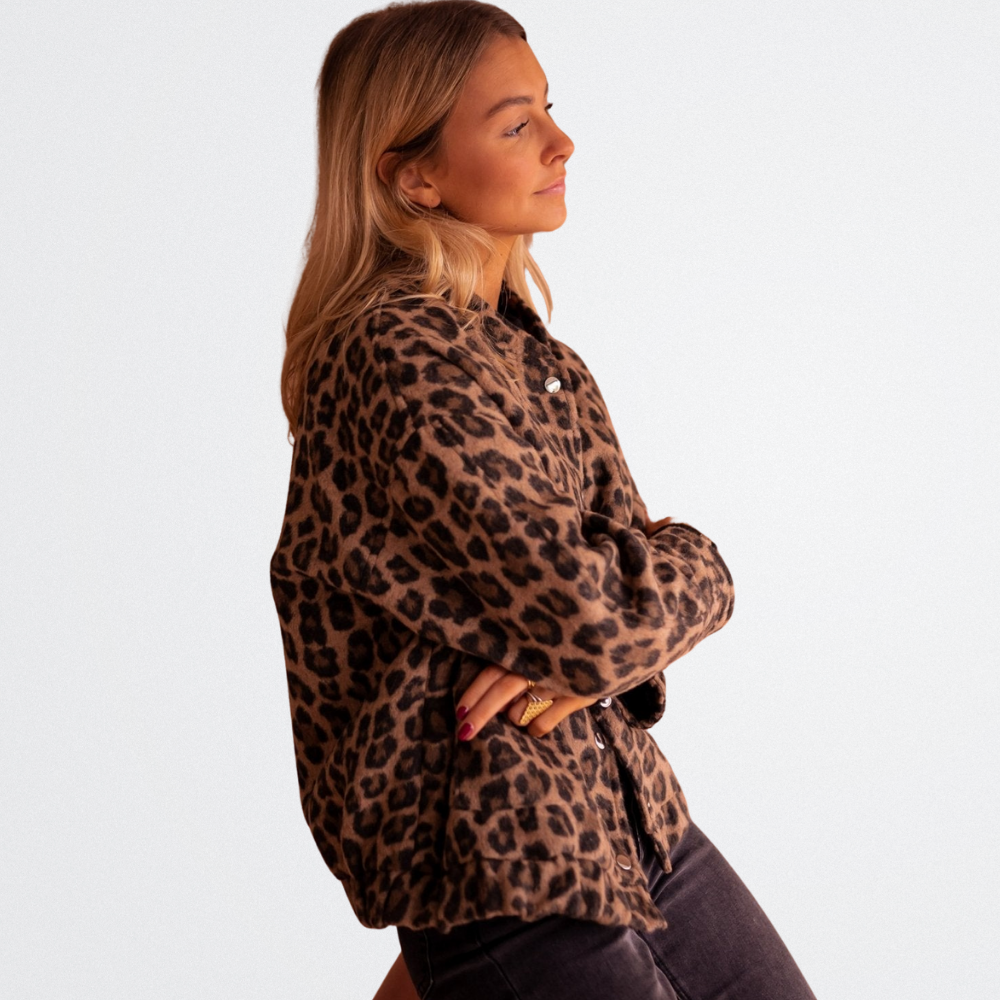 Brielle - Cozy Leopard Jacket