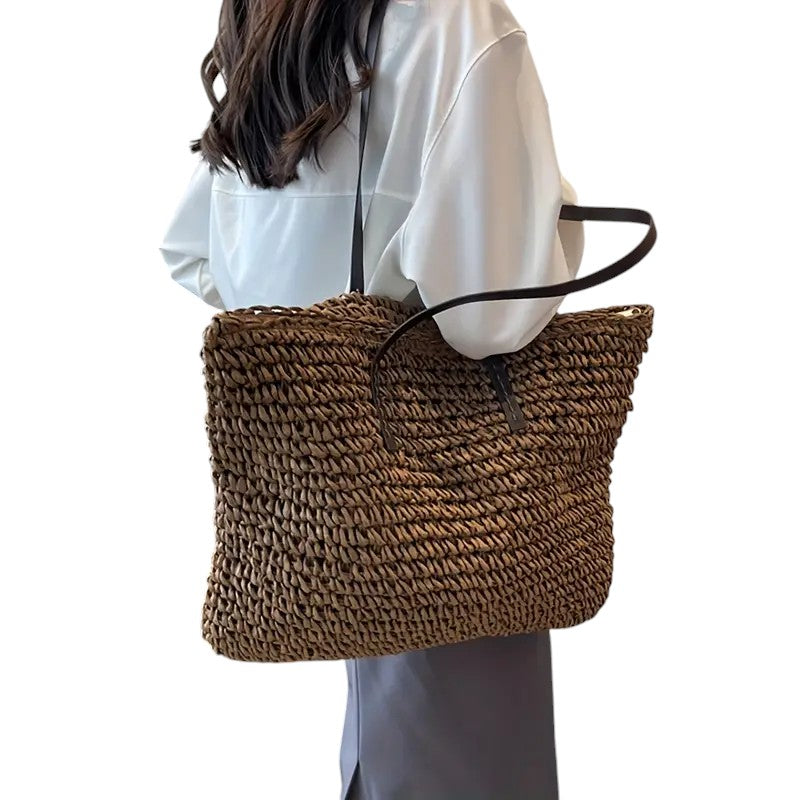 Olivia - Woven Tote Bag