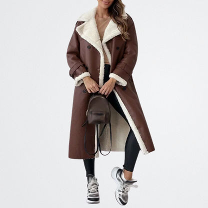 Roxanne - Shearling Belted Trench