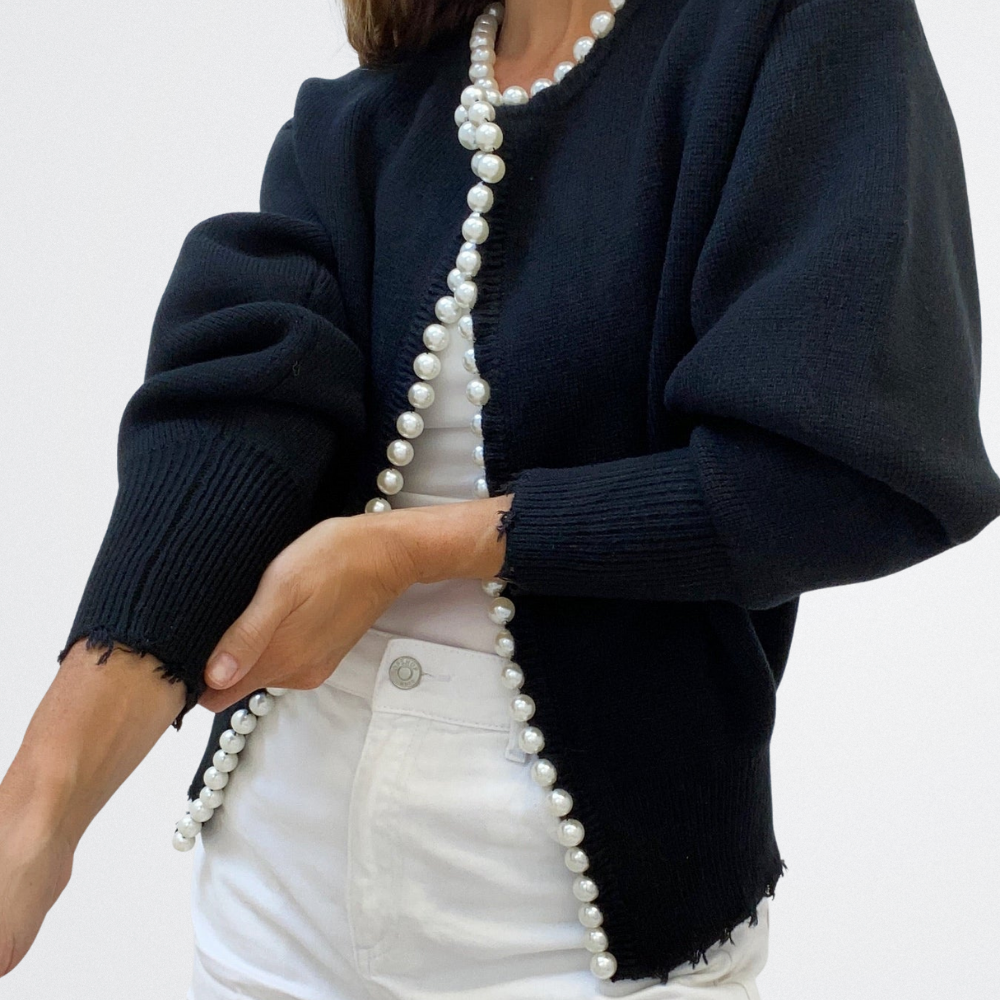 Lucille - Classic Pearl Cardigan