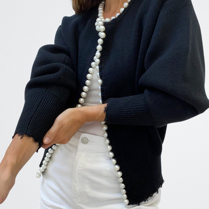 Lucille - Classic Pearl Cardigan