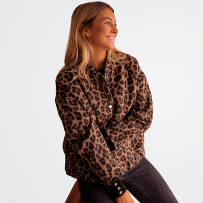 Brielle - Cozy Leopard Jacket