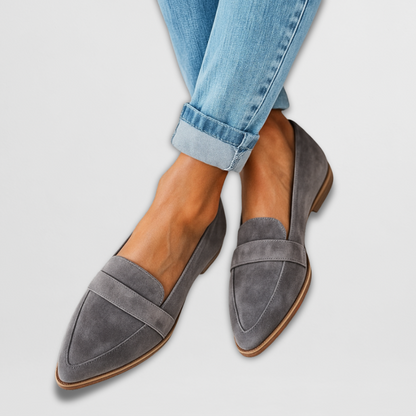 Avery - Minimalist Suede Loafers
